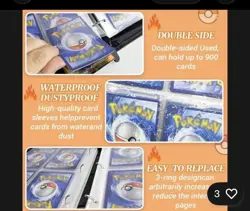 Pokemon Raichu Waterproof Binder for TCG Cards with Sleeves 4 Pocket 400 Card - Image 4