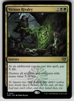Vicious Rivalry Rare Secrets of Strixhaven 241 MTG Near Mint 2026 - Image 1