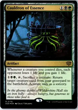 Cauldron of Essence 179 Rare Secrets of Strixhaven Magic: The Gathering Foil NM - Image 1