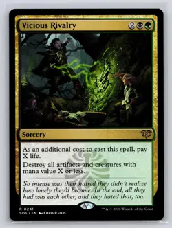 Vicious Rivalry 241 Rare Secrets of Strixhaven Magic: The Gathering Near Mint - Image 1