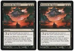 Beseech the Queen x2 2x 2008 Shadowmoor Black Uncommon Sorcery MTG NM AZ1 - Image 1
