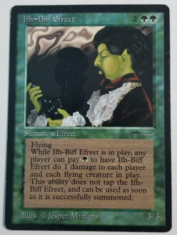 Magic the Gathering Ifh-Biff Efreet Arabian Nights NM Nice - Image 1