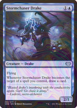 Foil Stormchaser Drake - Innistrad: Crimson Vow | MTG Card - Image 1