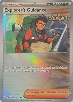 Explorer's Guidance (Poke Ball Pattern) 107/131 Holo SV: Prismatic Evolutions NM - Image 1