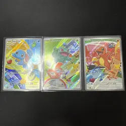 Pokemon First Partner Illustration Collection Series 1 Kanto Gen 1 Starters Set - Image 1