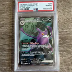 2025 POKEMON DRI EN-DESTINED RIVALS ULTRA RARE TEAM ROCKET'S CROBAT EX PSA 10 - Image 1