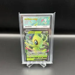 Celebi V 001/202 Ultra Rare Sword & Shield Base Set Ace 9 Mint Pokemon TCG - Image 1