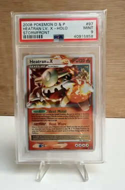 Heatran LV.X 97/100 Stormfront Holo Pokemon 2008 PSA 9 - Image 1