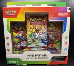 Pokemon TCG First Partner Illustration Collection Series 1 Box Factory Sealed - Image 1