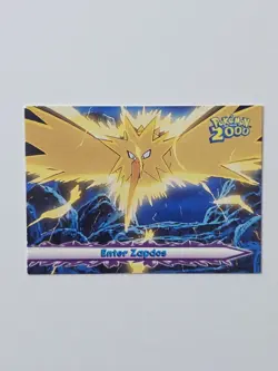 Pokemon The Movie 2000 Enter Zapdos #33 Blue Logo Topps Animation Edition NM - Image 1