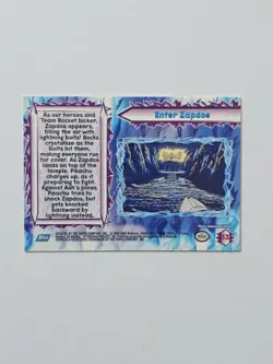 Pokemon The Movie 2000 Enter Zapdos #33 Blue Logo Topps Animation Edition NM - Image 2