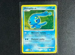 POKEMON POLISH LANGUAGE DIAMOND & PEARL MANAPHY HOLO SWIRL - Image 1