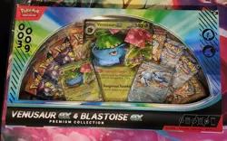 Pokemon TCG Venusaur Ex & Blastoise Ex Premium Collection Game Stop Exclusive - Image 1