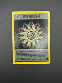 Pokemon Rainbow Energy (80) Unlimited Rare Team Rocket 80/82 NM - Image 1