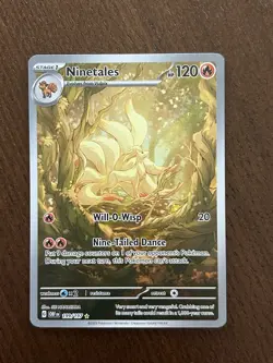 Pokemon TCG Obsidian Flames Ninetales 199/197 Illustration Rare NM - Image 1