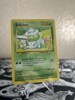Pokemon TCG: Bulbasaur #44/102 Base Set Common HP - Image 1