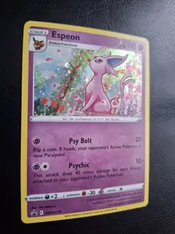 Pokemon✨ Espeon TCG SWSH174 Holo Black Star Promo - Image 2