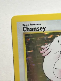 1999 VINTAGE POKEMON TCG CHANSEY 3 BASE SET HOLO RARE MP - Image 2