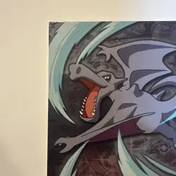 Pokemon AERODACTYL #142 Holo Foil Topps Blue Logo 1st TV Animation 2000 LP - Image 2