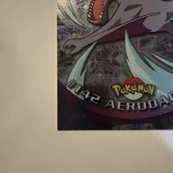 Pokemon AERODACTYL #142 Holo Foil Topps Blue Logo 1st TV Animation 2000 LP - Image 5