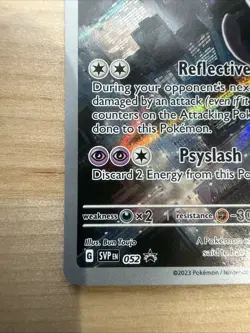 Pokemon TCG Mewtwo 052 Full Art Black Star Promo Scarlet & Violet 151 NM - Image 5
