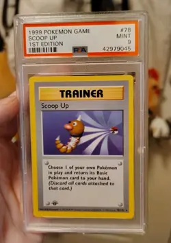 PSA 9 Scoop Up 078/102 Base Set 1st edition ENGLISH US SELLER - Image 1