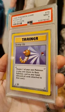 PSA 9 Scoop Up 078/102 Base Set 1st edition ENGLISH US SELLER - Image 3