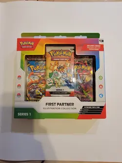 New! Pokemon First Partner Illustration Collection (Series 1) Factory Sealed - Image 1