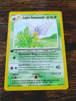 Pokemon Neo Destiny 1st Edition Light Venomoth 53/105 Non Holo NM-MINT - Image 1