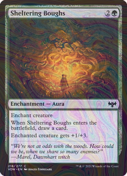 Foil Sheltering Boughs - Innistrad: Crimson Vow | MTG Card - Image 1