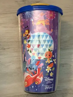 NEW🌟Disney Parks 2025 Park Icons Castle Joey Chou Annual Passholder Tumbler Cup - Image 1