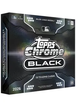 ✅ SEALED 2026 Topps Chrome Black Baseball Hobby Box CONFIMRED PRESALE - Image 1