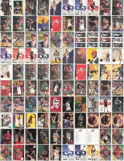 90's NBA Inserts Lot of 100 NBA Basketball Cards Collection - Image 1