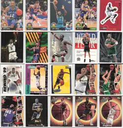 90's NBA Inserts Lot of 100 NBA Basketball Cards Collection - Image 5