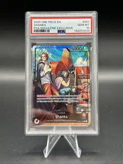 2025 One Piece Shanks PSA Magazine Exclusive PSA 10 - Image 1