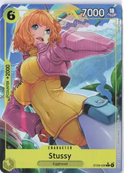 One Piece TCG ST29-006 Stussy Alt Art English Egghead - Image 1