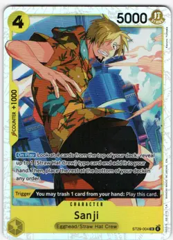 SANJI ST29-004 SUPER RARE STARTER DECK 29: EGGHEAD ONE PIECE NEAR MINT - Image 1