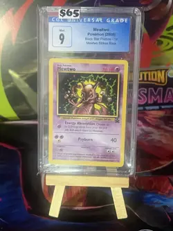 Pokemon Mewtwo Black Star Promo 14 CGC 9 Regular Card 2000 English - Image 1