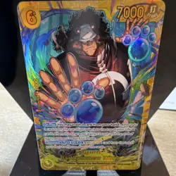 One Piece Bartholomew Kuma OP12-119 Secret Rare Foil 7000 Power Character Card - Image 1
