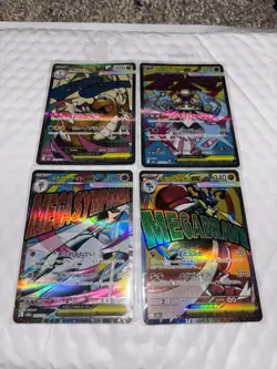 Pokemon Japanese mega dream 4 Card Lot Mega lucario/Diancie/Gardevoir/dragonite - Image 1