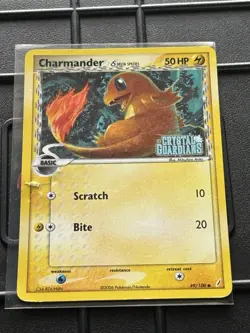 Pokemon Charmander Delta Species 49/100 Crystal Guardians Reverse Holo 50HP Card - Image 1