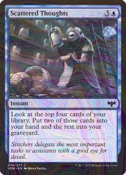 Foil Scattered Thoughts - Innistrad: Crimson Vow | MTG Card - Image 1