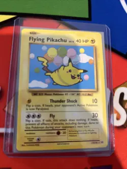 Pokemon TCG XY Evolutions 2016 Flying Pikachu Card 110/108 Secret Rare - Image 1