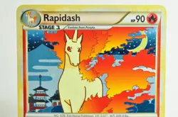 Pokemon card TCG Rapidash 8/102 Holo Rare Triumphant 2010 English - Image 2