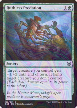 Foil Ruthless Predation - Phyrexia: All Will Be One | MTG Card - Image 1