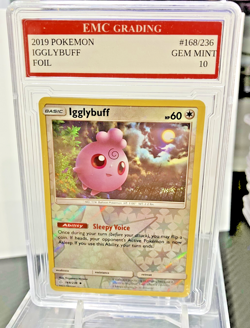 IGGLYBUFF #168/236 FOIL Pokemon 2019 Card GRADED 10 MINT TCG CCG - Image 1