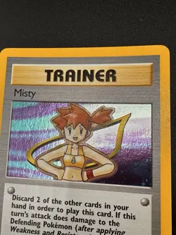 Misty Trainer 18/132 Gym Heroes Pokemon Card WOTC Vintage LP/NM - Image 5
