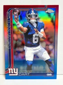 2025 Topps Chrome Red White and Blue Color Match Refractor Jaxon Dart (RC) #306 - Image 1