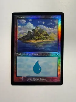 Island (440) (Retro Frame) 440 MTG Commander Masters Foil - Image 1