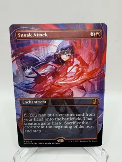 MTG Magic Sneak Attack 0079 Anime Borderless Wilds of Eldraine NM - Image 1